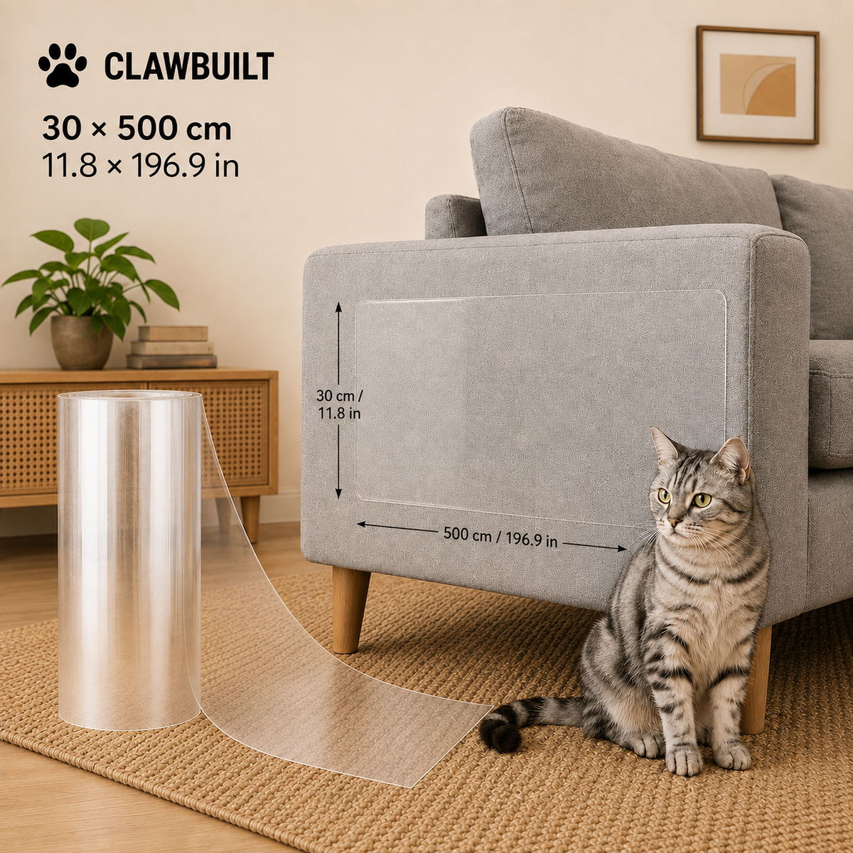 ClawBuilt ClearGuard™ Furniture Protector